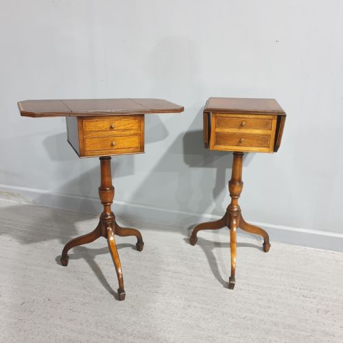 Super Pair Mahogany Lamp Tables