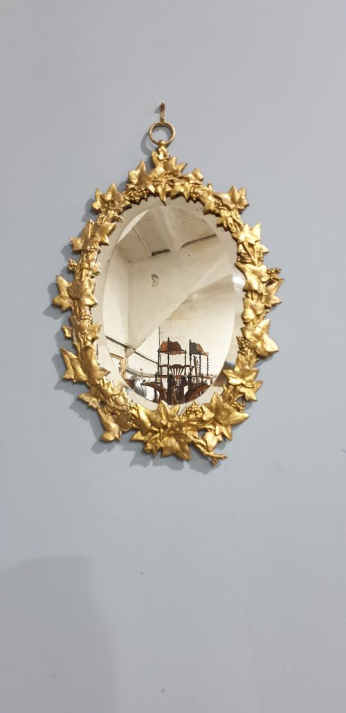 Regency Gilt Metal Mirror