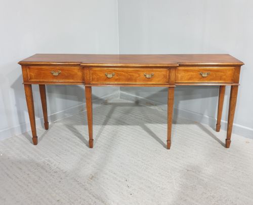 Mahogany Breakfront Console Side Table