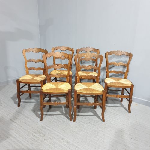 Good Set Six French Country Dining Chairs