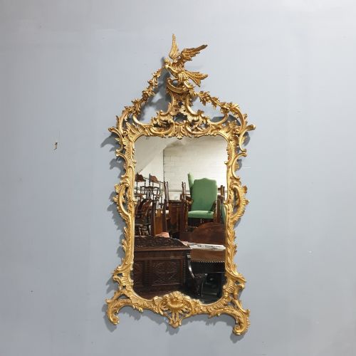 Superb Chinese Chippendale Gilt Mirror