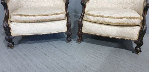 FAB PAIR HOOP BACKED EASY CHAIRS - ADDITIONAL PHOTO 3