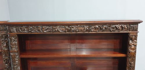 WONDERFUL PAIR MAHOGANY OPEN ADJUSTABLE LIBRARY BOOKCASES - ADDITIONAL PHOTO 5