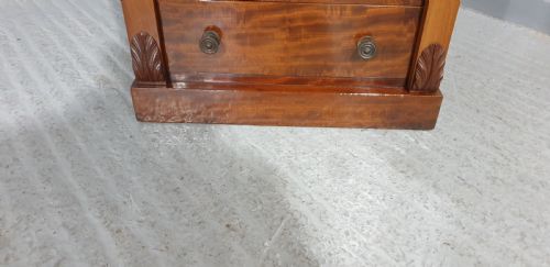 LARGE VICTORIAN MAHOGANY WELLINGTON CHEST OF DRAWERS - ADDITIONAL PHOTO 5