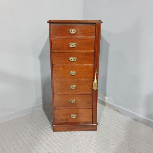 Edwardian Mahogany Wellington Chest of Drawers