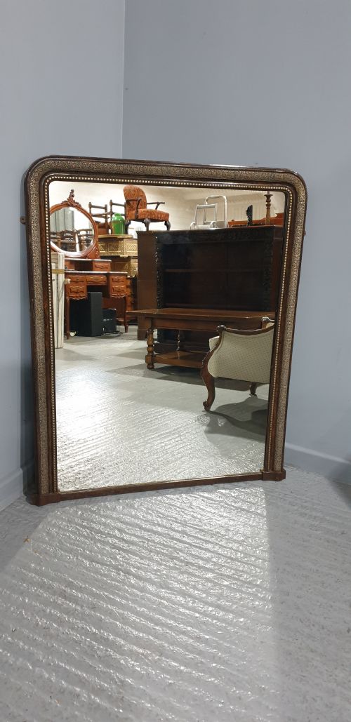 Super Louis Phillipe Overmantle Mirror