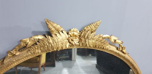 SUPER HIGH VICTORIAN OVERMANTLE MIRROR - ADDITIONAL PHOTO 3
