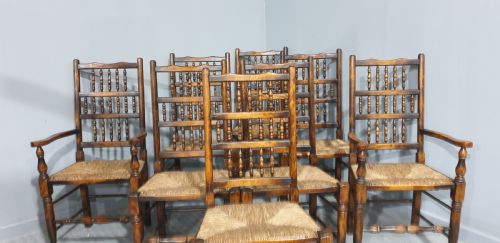 fig 1. Superb Set Eight Lancashire Dining Chairs