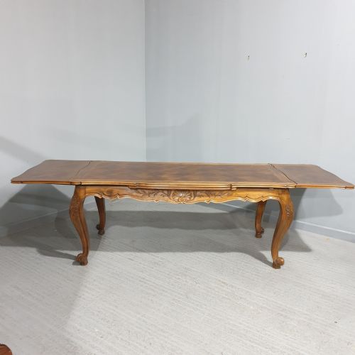 Huge French Draw Leaf Dining Table