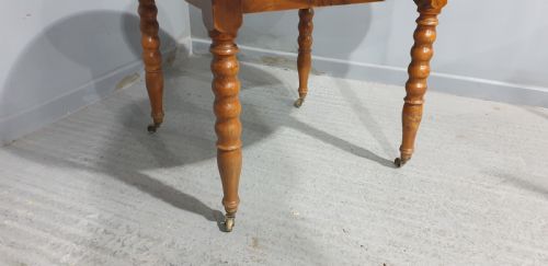 RARE FRENCH ELM KITCHEN DINING TABLE - ADDITIONAL PHOTO 3