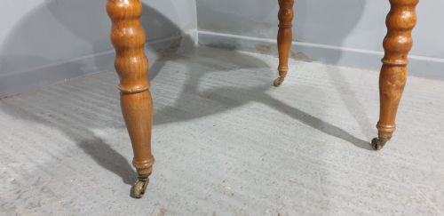 RARE FRENCH ELM KITCHEN DINING TABLE - ADDITIONAL PHOTO 4