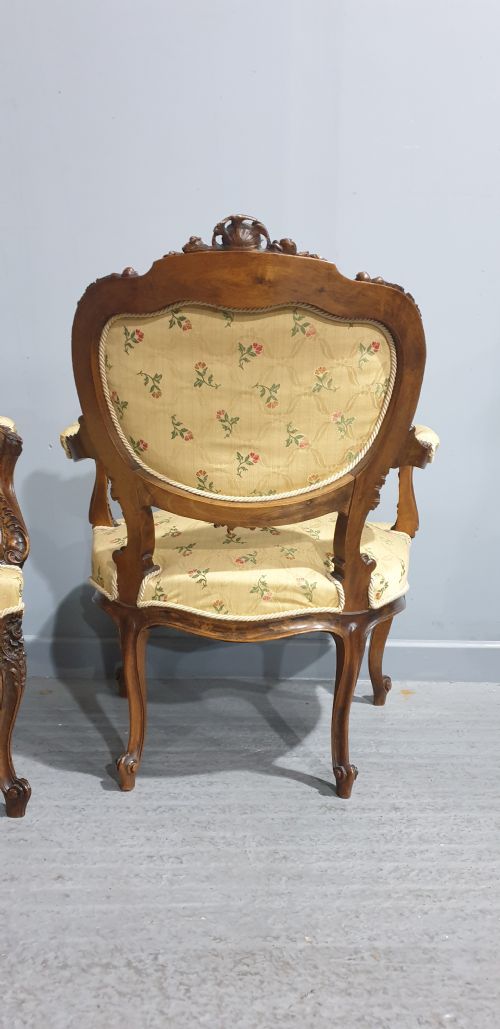 FAB PAIR FRENCH MAHOGANY CHAIRS - ADDITIONAL PHOTO 7