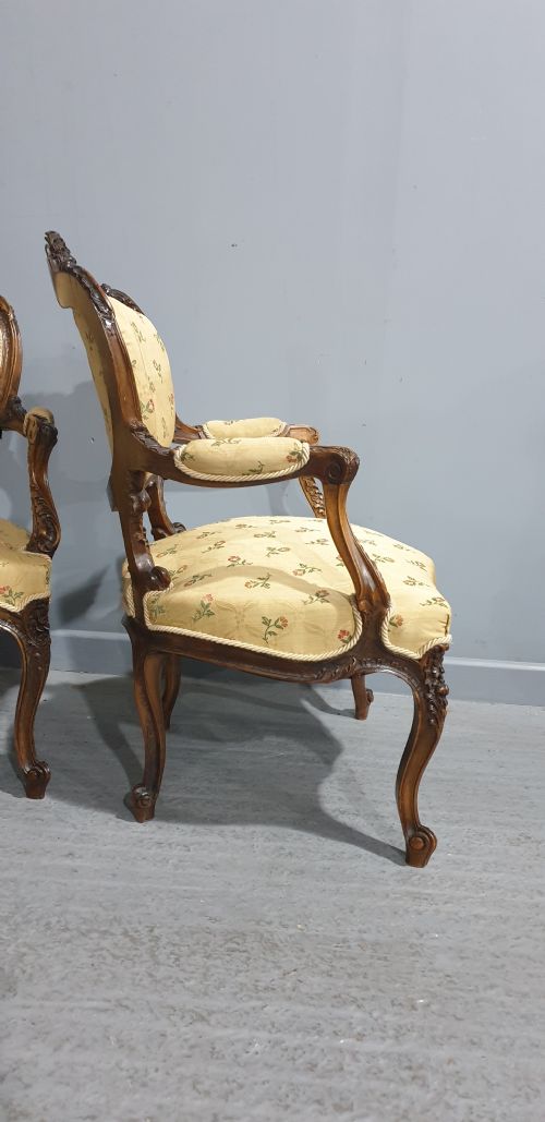 FAB PAIR FRENCH MAHOGANY CHAIRS - ADDITIONAL PHOTO 8