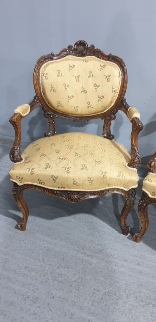 FAB PAIR FRENCH MAHOGANY CHAIRS - ADDITIONAL PHOTO 9