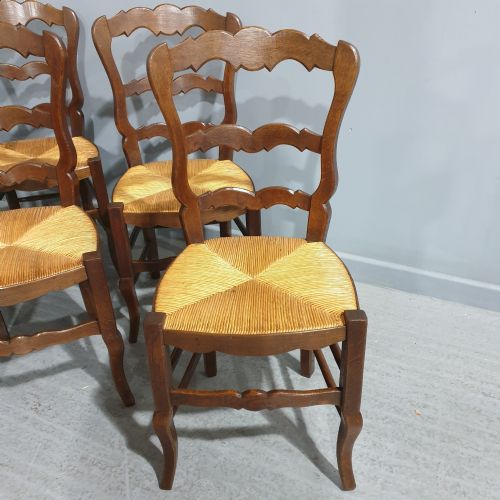 fig 1. Superb Set Eight French Country Chairs