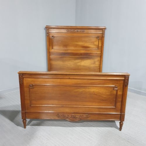 French Walnut Double Bed