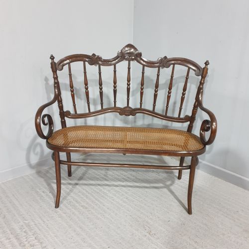 French Bergere and Bentwood Couch