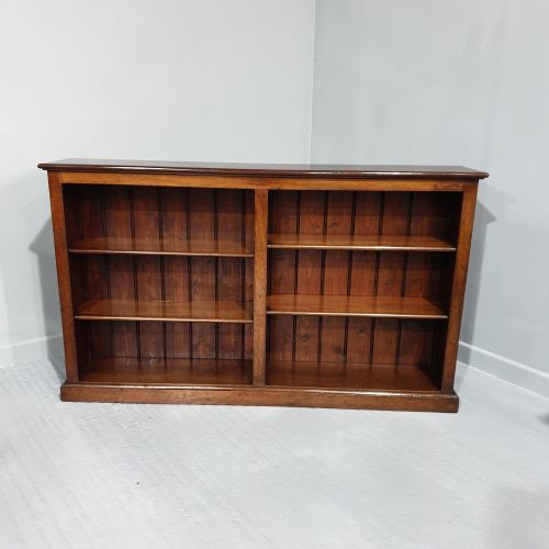 Mahogany Adjustable Open Low Library Bookcase