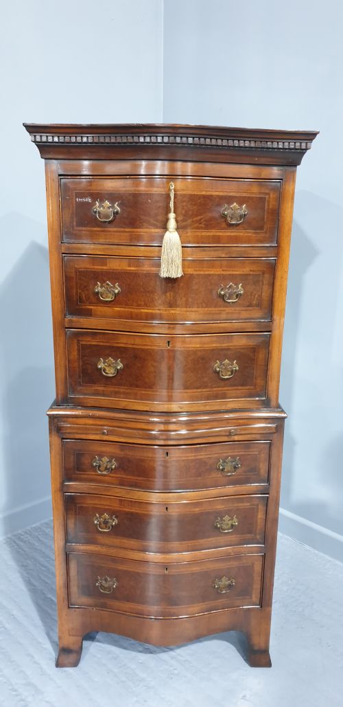 fig 1. Serpentine Chest on Chest of Drawers