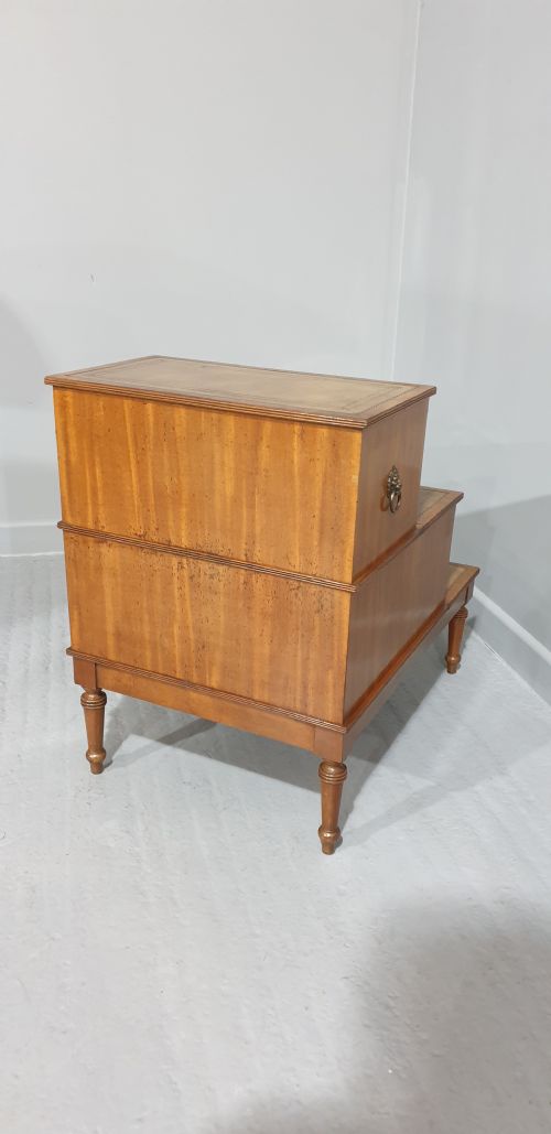 SET VICTORIAN MAHOGANY LIBRARY STEPS - ADDITIONAL PHOTO 3