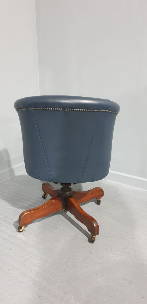 LEATHER OFFICE DESK CHAIR - ADDITIONAL PHOTO 2