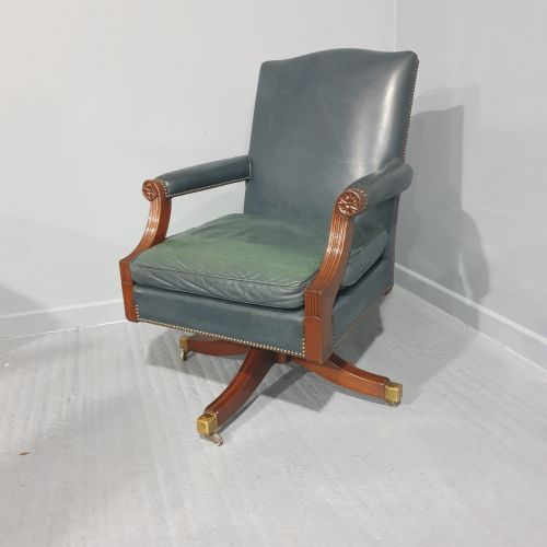 Huge Mahogany Desk Chair