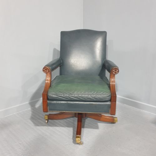 fig 1. Huge Mahogany Desk Chair