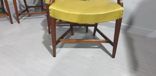 SUPER SET SIX GEORGIAN MAHOGANY DINING CHAIRS - ADDITIONAL PHOTO 7
