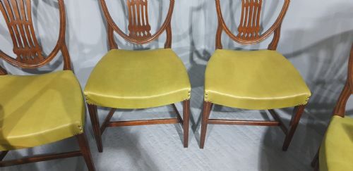 SUPER SET SIX GEORGIAN MAHOGANY DINING CHAIRS - ADDITIONAL PHOTO 11