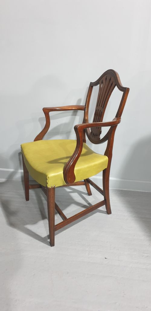SUPER SET SIX GEORGIAN MAHOGANY DINING CHAIRS - ADDITIONAL PHOTO 12