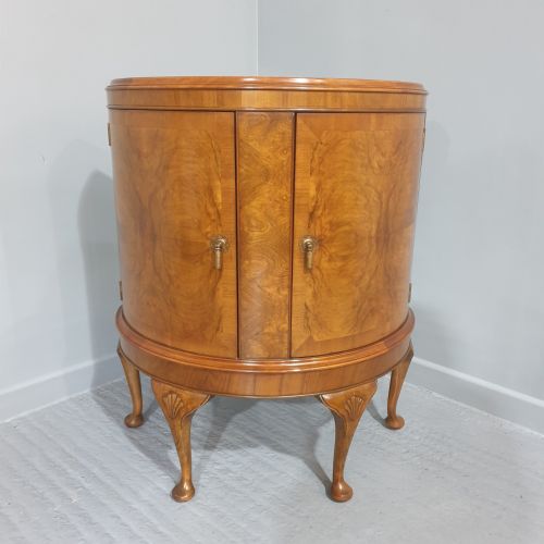 Burr Walnut Demi Loon Cabinet