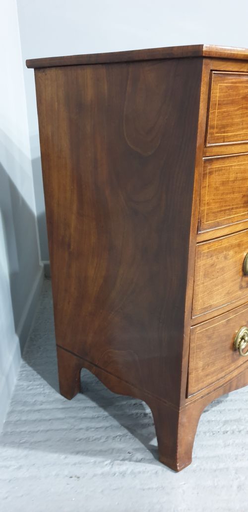 fig 1. Outstanding Georgian Bowed Chest of Drawers