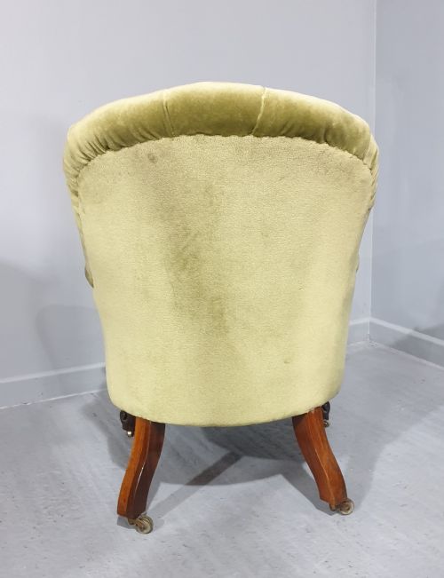 SUPERIOR VICTORIAN EASY LIBRARY CHAIR - ADDITIONAL PHOTO 6