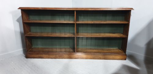 fig 1. Very Good Low Oak Open Library Bookcase