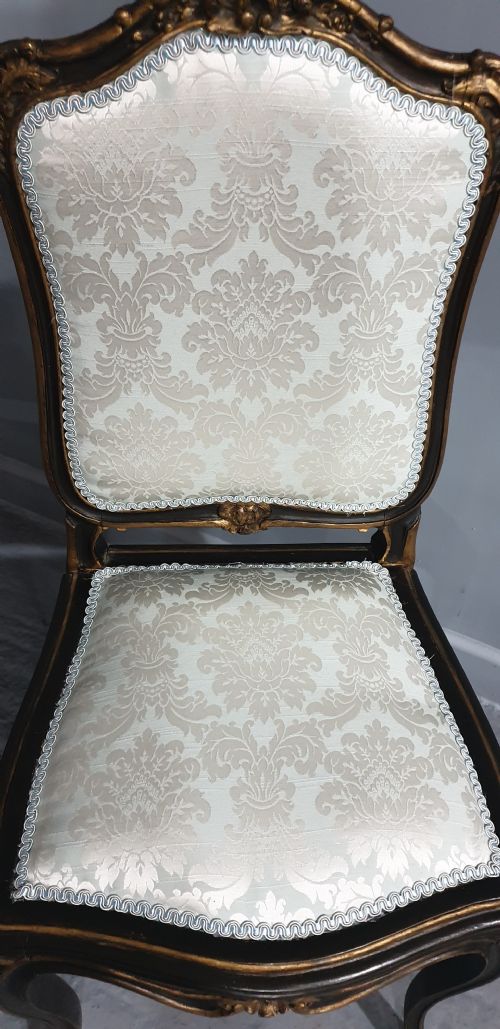LOVELY PAIR FRENCH BOUDOIR CHAIRS - ADDITIONAL PHOTO 4