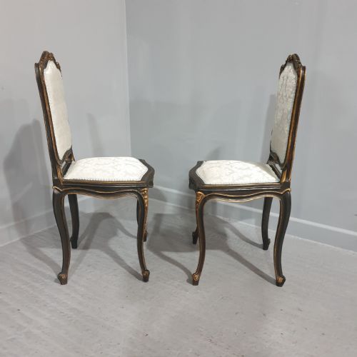 LOVELY PAIR FRENCH BOUDOIR CHAIRS - ADDITIONAL PHOTO 6
