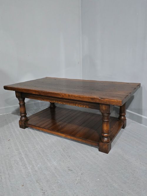 fig 1. Oak Plank Coffee Table