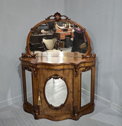 SUPER QUALITY BURR WALNUT SIDE CABINET - ADDITIONAL PHOTO 1