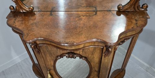 SUPER QUALITY BURR WALNUT SIDE CABINET - ADDITIONAL PHOTO 4