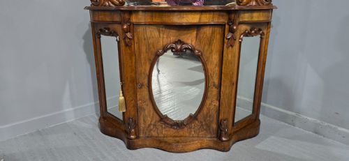 SUPER QUALITY BURR WALNUT SIDE CABINET - ADDITIONAL PHOTO 8