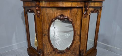 SUPER QUALITY BURR WALNUT SIDE CABINET - ADDITIONAL PHOTO 9