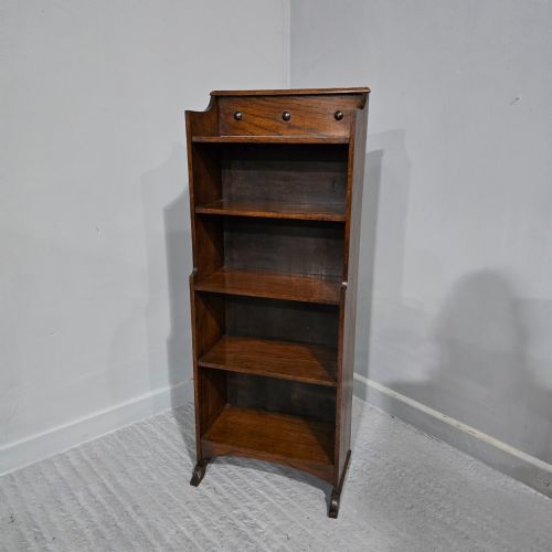 fig 1. Solid Oak Minature Open Bookcase