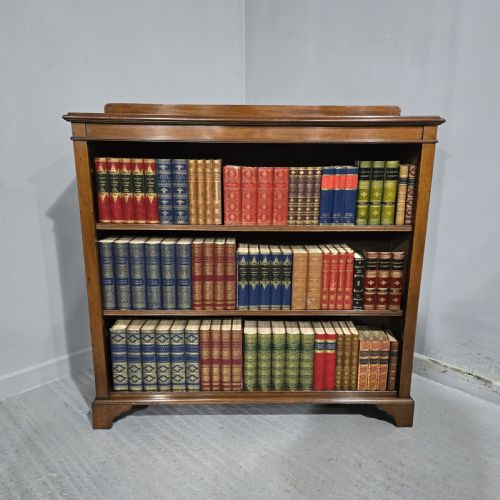 fig 1. Super Quality Mahogany Open Adjustable Library Bookcase
