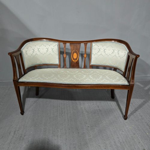 fig 1. Wonderful Mahogany Inlaid Window Sofa