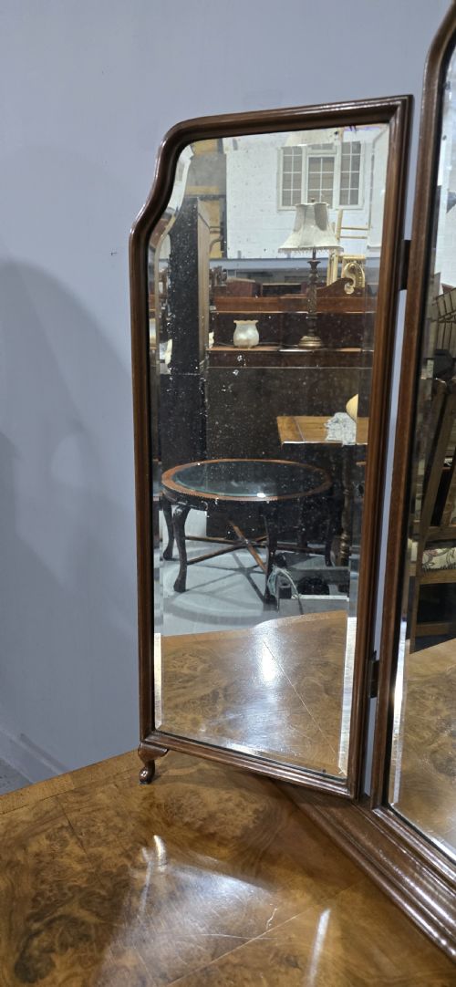 fig 1. Very Nice Burr Walnut Dressing Table