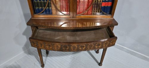 TOP QUALITY ADAMS MAHOGANY BOOKCASE ON STAND - ADDITIONAL PHOTO 8