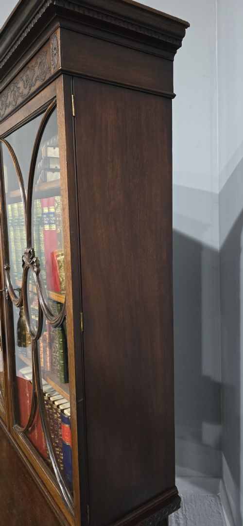 TOP QUALITY ADAMS MAHOGANY BOOKCASE ON STAND - ADDITIONAL PHOTO 12