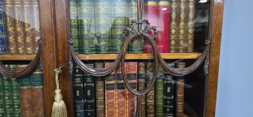 TOP QUALITY ADAMS MAHOGANY BOOKCASE ON STAND - ADDITIONAL PHOTO 16