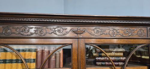 TOP QUALITY ADAMS MAHOGANY BOOKCASE ON STAND - ADDITIONAL PHOTO 18