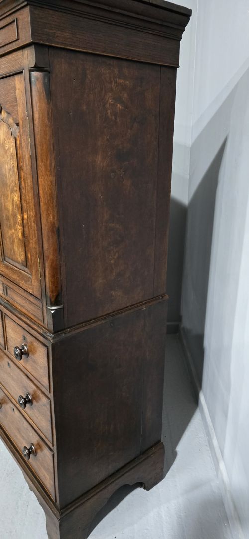 FINE GEORGIAN OAK AND ELM LIVERY CUPBOARD - ADDITIONAL PHOTO 2